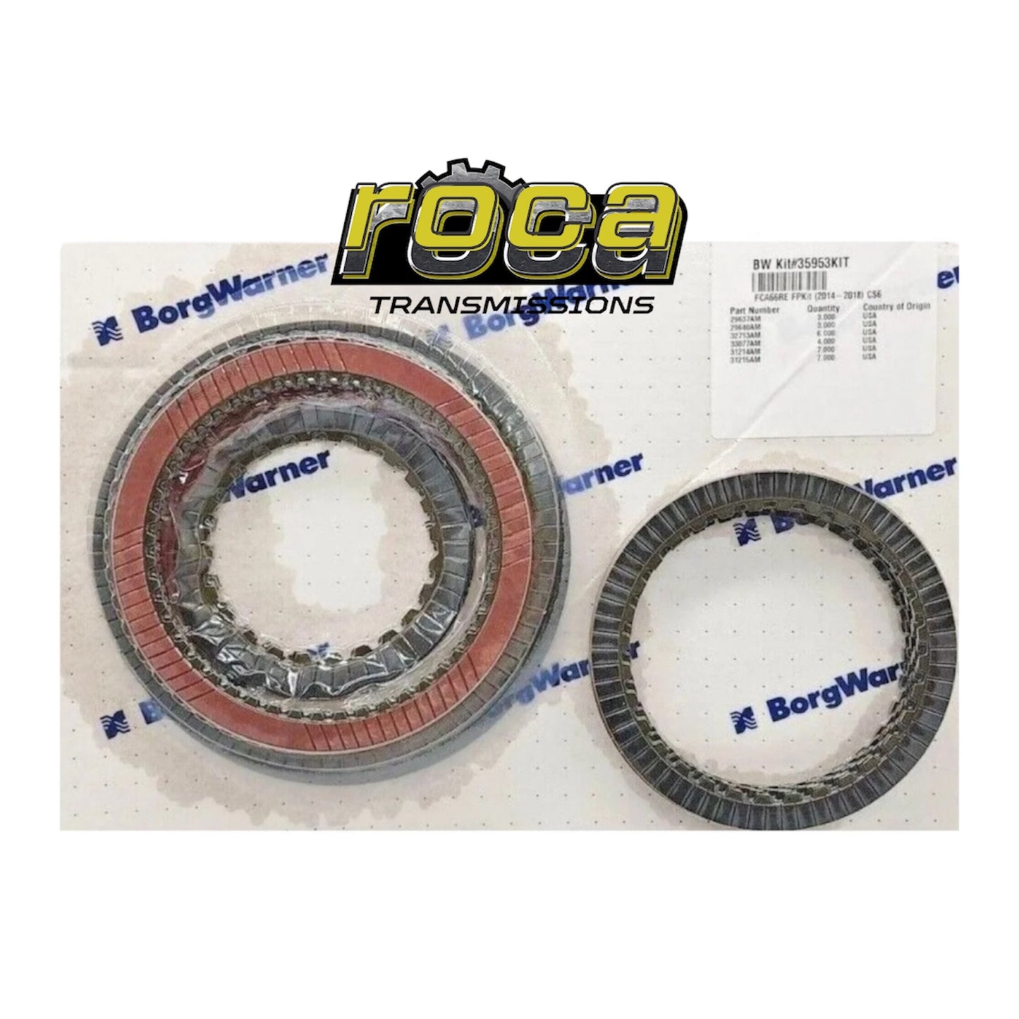 Chrysler Dodge 66RFE Transmission Super Banner Rebuild Kit 2012-2018