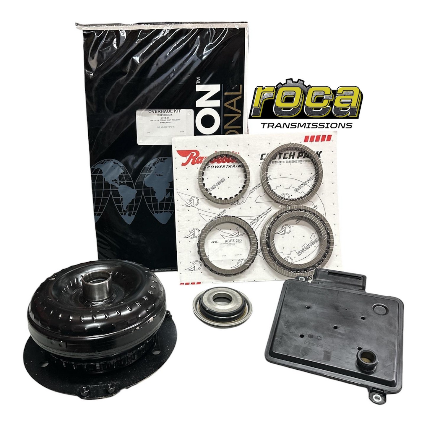 Chrysler/Dodge ZF 8HP50 Transmission Banner kit w/ Piston Kit, Filter, and Torque Converter 2011-Up